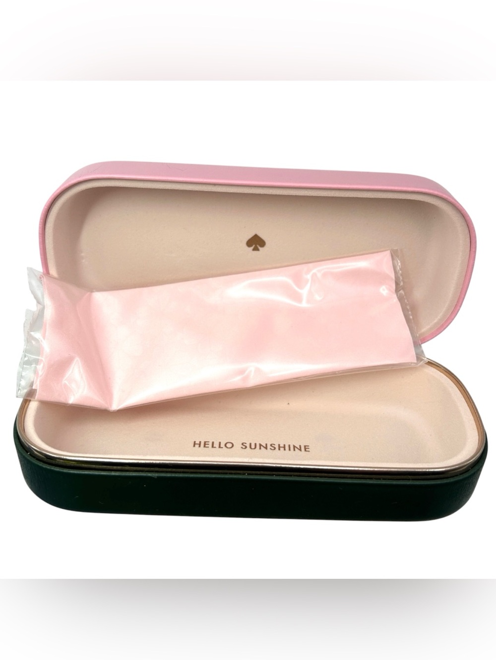 Kate spade hard shell glasses sunglasses case pink green
